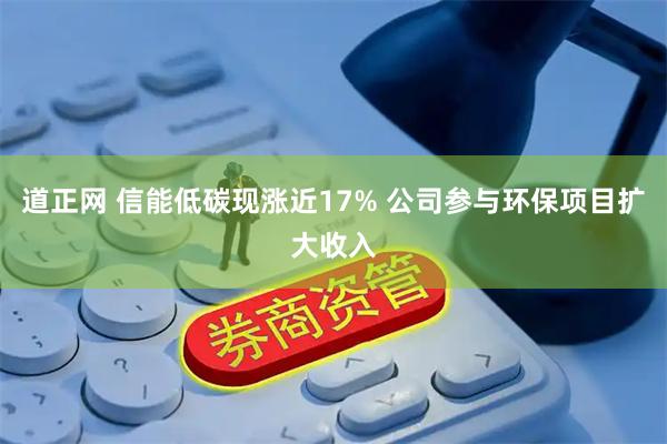 道正网 信能低碳现涨近17% 公司参与环保项目扩大收入