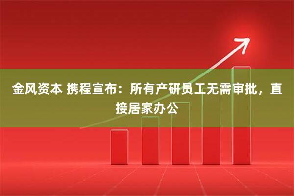 金风资本 携程宣布：所有产研员工无需审批，直接居家办公